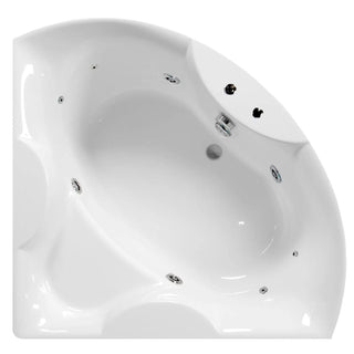 Badekar symmetrisk med hydromassage