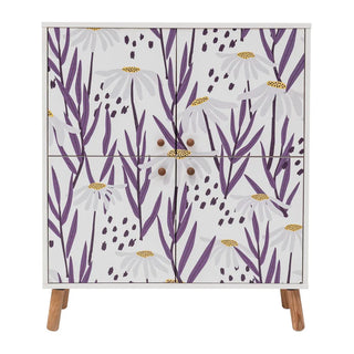 Skab Multilux 95 x 111 cm – Hvid/Multifarvet