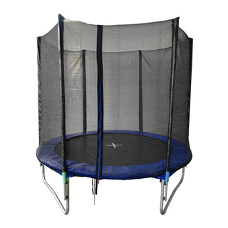Børnetrampolin JKL-8FT1.2-0, Metalstruktur med beskyttelse, D244 cm