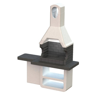 SAROM Ulisse Kulgrill i Beton – 170 x 64 x 232 cm – Med Bord og Opbevaring