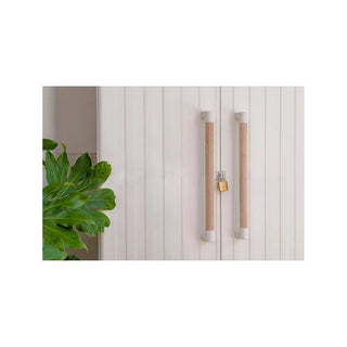 Groove opbevaringsskab udendørs 98cm, Beige