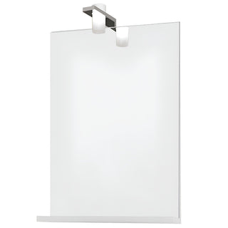 Badeværelsesspejl Savini Due 6602, med belysning, 52 × 69 cm, rektangulært, 1 hylde