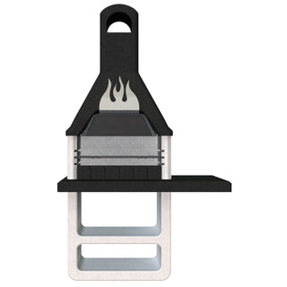 SAROM Prometeo Kulgrill i Beton – 125 x 64 x 215 cm – Robust & Elegant