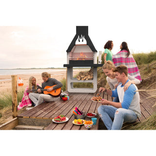 SAROM Prometeo Kulgrill i Beton – 125 x 64 x 215 cm – Robust & Elegant