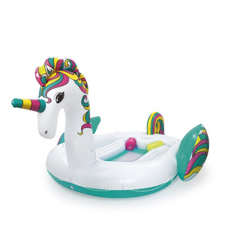 Oppustelig XXL Unicorn Badeplatform – 590 x 404 cm – Til 6 personer