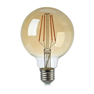 Pære med røgfarvet glas, Markslöjd Filament, 9,5 cm