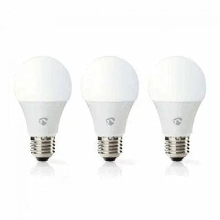 LED Smart WiFi-pære fra Nedis, E27, 2700-6500K, sæt med 3 stk