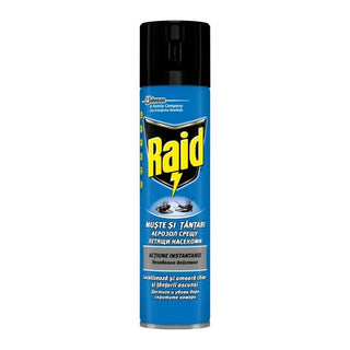 Raid Insekt Spray – Myg og fluer, instant virkning, 400 ml