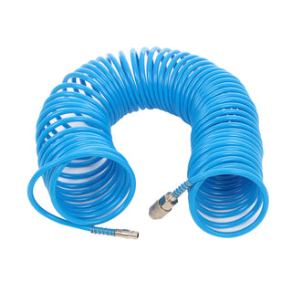 Trykluftslange, spiral, Airmaster AIR-15-8X5, lynkoblinger, 8 x 5 mm, 15 m