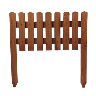 Lavt havehegn i træ – 100 x 50 cm, natur