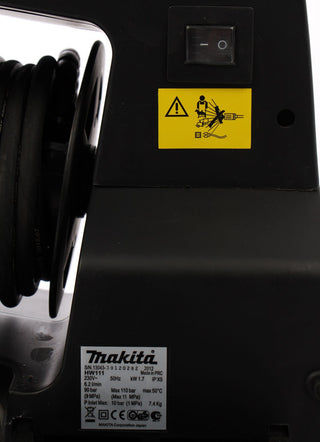 Højtryksrenser, Makita HW111, 1700 W, 110 bar, 370 l/t, slange 5,5 m