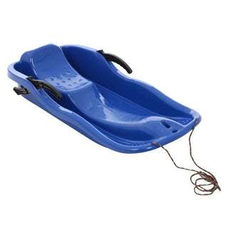 Børneslæde ISRC 19026 – plast, blå, 87 x 40 cm, med bremser