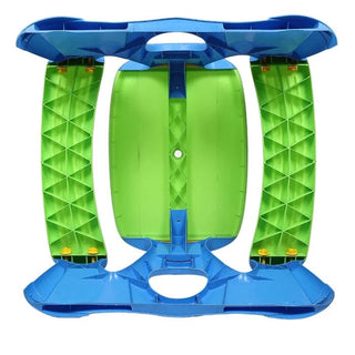 Picnicbord med 2 bænke til børn – 90 x 88 x 48,5 cm, plast, blå/grøn