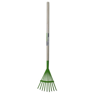 Løvrive Grunman G538N, PVC, Træskaft, 9 tænder, 60 cm