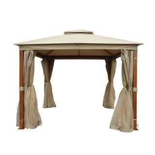 Pavillon/havetelt, TPGAZ17-024, Firkantet, Metalstel og polyester, 3x3x2,65 m