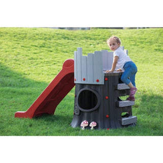 Tree House 72-984 legecenter til børn – 204 x 99 x 109 cm, med rutsjebane