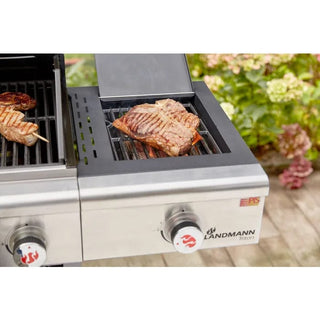 Gasgrill, Landmann Triton 3.1 Max, 4 brændere, 14 kW, Stål, 65 x 44 cm