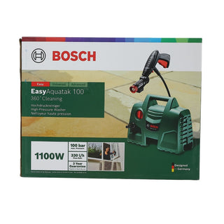 Højtryksrenser, Bosch EasyAquatak 100, 1100 W, 100 bar, 330 l/t, slange 3 m