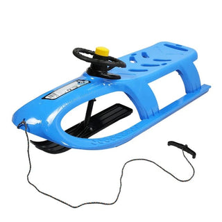 Børneslæde  – plast, blå, 102 x 40 x 45 cm, fra 3 år