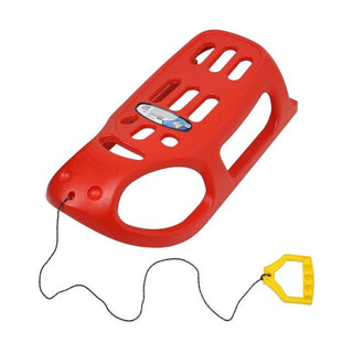 Børneslæde Ibseal – rød plast, 86 x 46 cm, let og stabil, fra 3 år