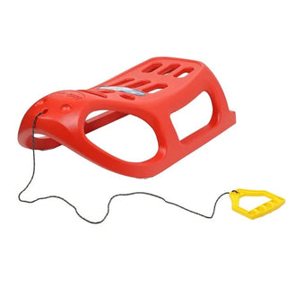 Børneslæde Ibseal – rød plast, 86 x 46 cm, let og stabil, fra 3 år