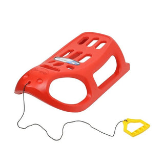 Børneslæde Ibseal – rød plast, 86 x 46 cm, let og stabil, fra 3 år