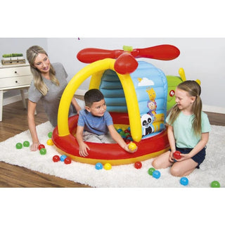 Bestway Fisher-Price 93538 oppustelig hoppeborg – 155 x 102 x 91 cm, multicolor