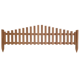 Havehegn i træ 200x50 cm – Termobehandlet fyr – Brun – Dekorativt hegn