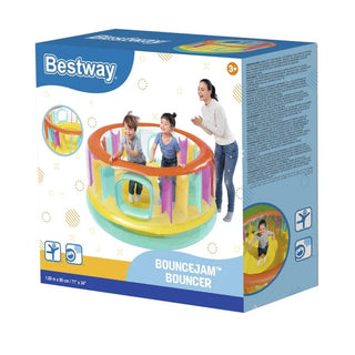 Bestway 52262 oppustelig hoppeborg til børn – 180 x 86 cm, multicolor