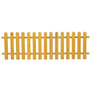 Lavt træhegn til haven – 180 x 60 cm | Naturfarvet