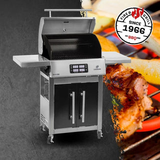 Elektrisk grill, Landmann 01992, 3200W, 300°C, Non-stick plader, Rustfrit stål, Touchskærm