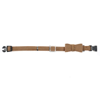 Hundehalsbånd med Sløjfe – 4 Dog – Creme – 30-40 cm