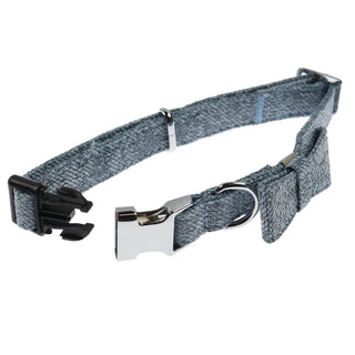 Hundehalsbånd med Sløjfe – 4 Dog – Blå – 35-50 cm