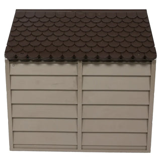 Medium hundehus PVC, 10-701, brun, 71x71x68 cm