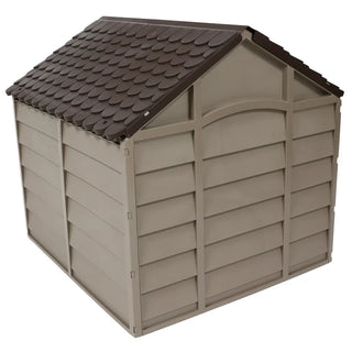 Medium hundehus PVC, 10-701, brun, 71x71x68 cm