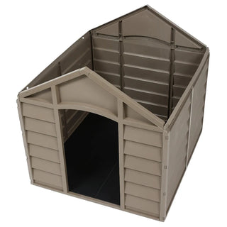 Medium hundehus PVC, 10-701, brun, 71x71x68 cm