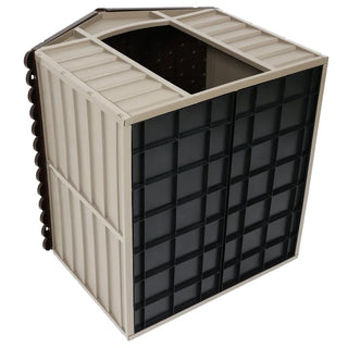 Medium hundehus PVC, 10-701, brun, 71x71x68 cm