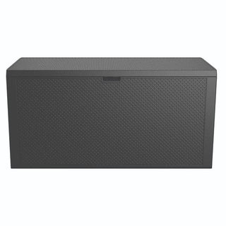 Keter Emily hyndeboks – 280 L, grafit, plast med rattan-look, 117,8 x 44,6 x 58 cm