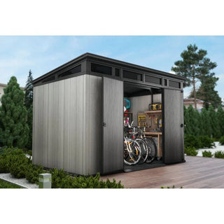 Keter Artisan Redskabsskur – 218 / 277 / 342 cm | Dobbelt dør | Duotech™ plast | Grå