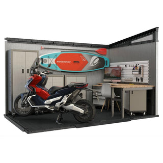Keter Artisan Redskabsskur – 218 / 277 / 342 cm | Dobbelt dør | Duotech™ plast | Grå