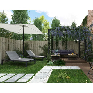 Træhegnspanel 180x180 cm – Flettet design – Olive farve – Nåletræ