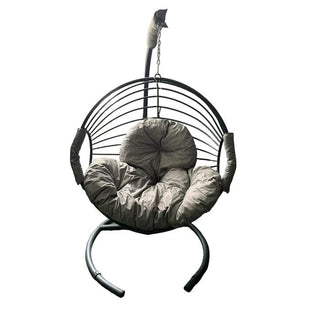 Hængestol Galaxy – 1-personers, grå/sort, 115 x 75 x 200 cm