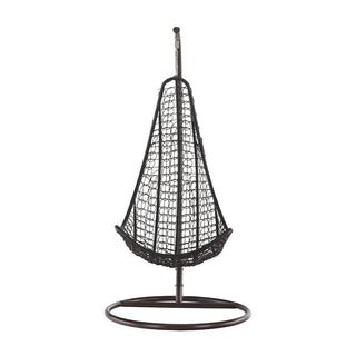 Hængestol Kalea New, til 1 person, metalstruktur, syntetisk rattan, brun + creme