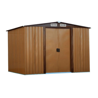 Haveskur Metal med dobbeltdør