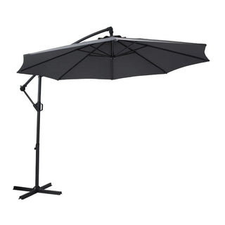 Parasol til terrasse/have, Sofia Grandio Mob, Metalskelet, Grå