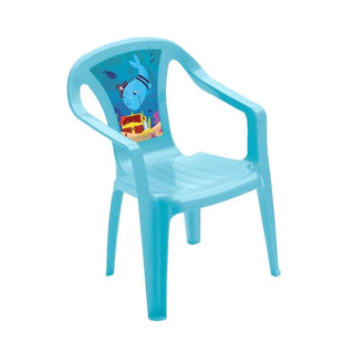 Ocean børnestol til børn – plast, blå, 36,5 x 40 cm