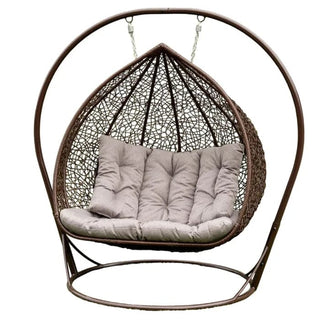 Hængestol Dublarch til 2 personer – brun, 135 x 130 x 200 cm