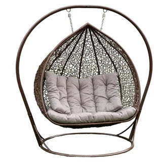 Hængestol Dublarch til 2 personer – brun, 135 x 130 x 200 cm