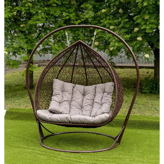 Hængestol Dublarch til 2 personer – brun, 135 x 130 x 200 cm