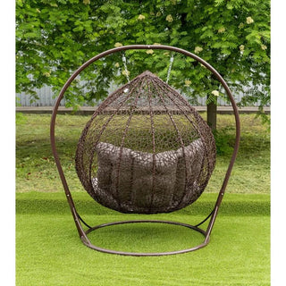 Hængestol Dublarch til 2 personer – brun, 135 x 130 x 200 cm